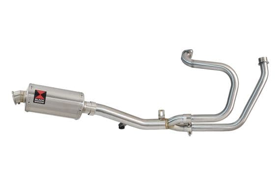 HONDA NT650 NT 650 DEAUVILLE Exhaust System with 230mm Oval Stainless Silencer