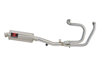 HONDA NT650 NT 650 DEAUVILLE Exhaust System with 300mm Oval Stainless Silencer