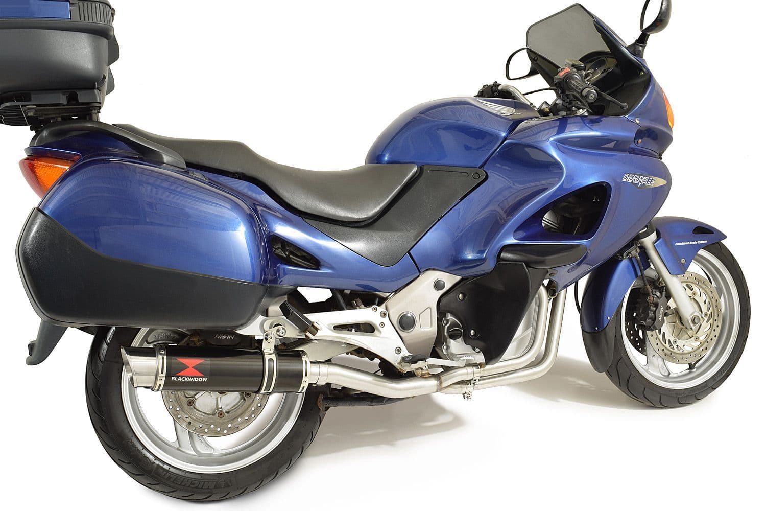 ユウ HONDA NT650 NT 650 DEAUVILLE Exhaust System with 360mm GP Round