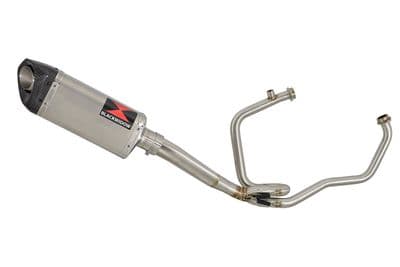 HYOSUNG GT250R GT250 COMET Full Exhaust System 250mm Tri Oval Stainless Carbon Tip Silencer