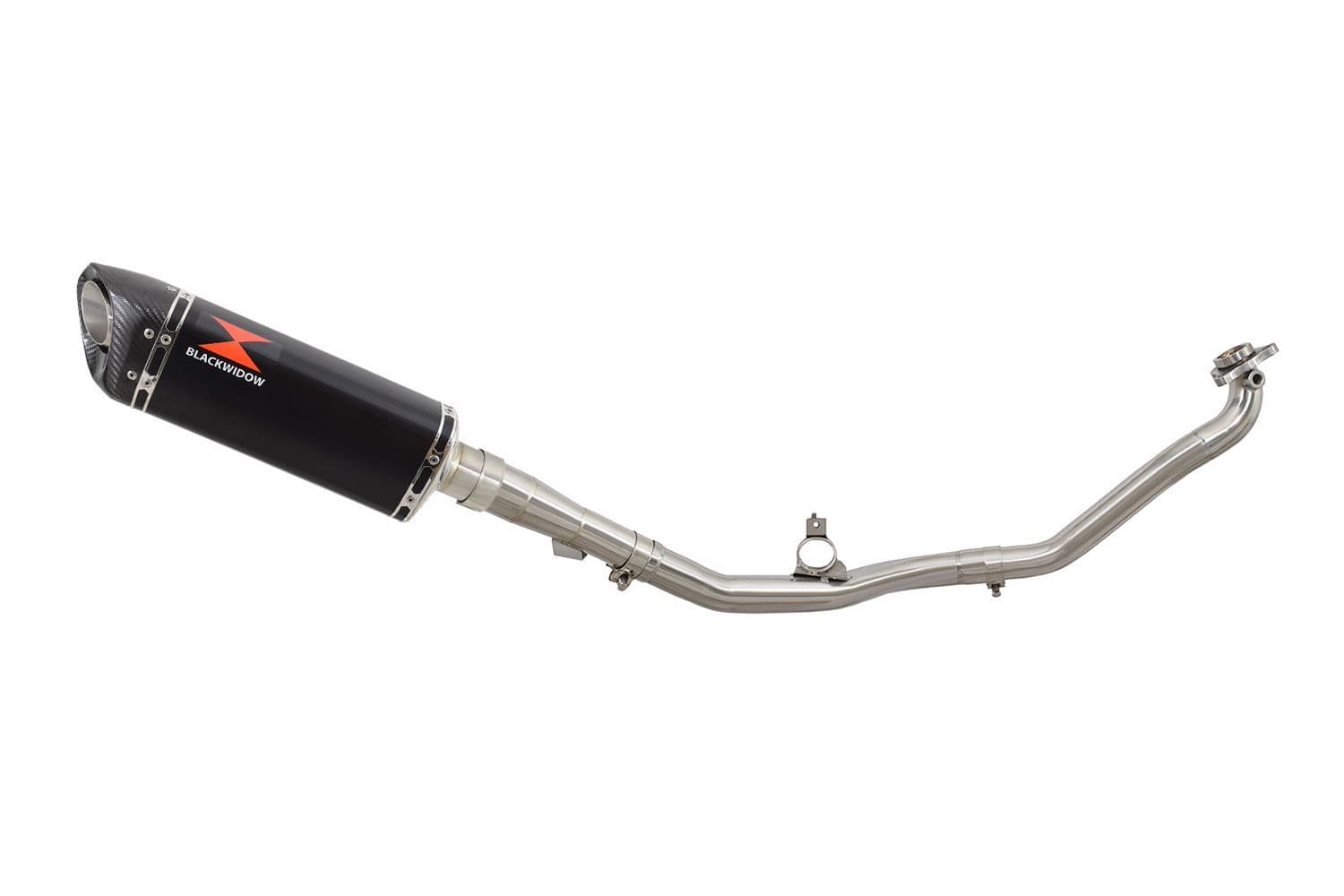 Integra 700 De Cat Exhaust System 300mm Tri Oval Black