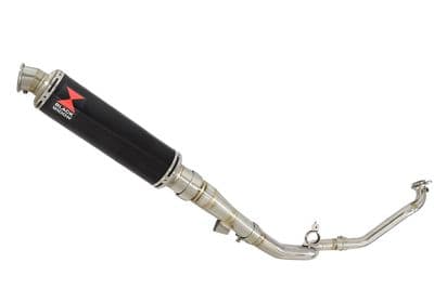 Integra 700 De Cat Exhaust System 350mm Round Black Stainless Silencer