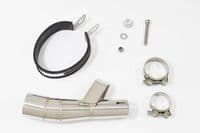 Integra 700 Exhaust Silencer 400mm Oval Black Stainless