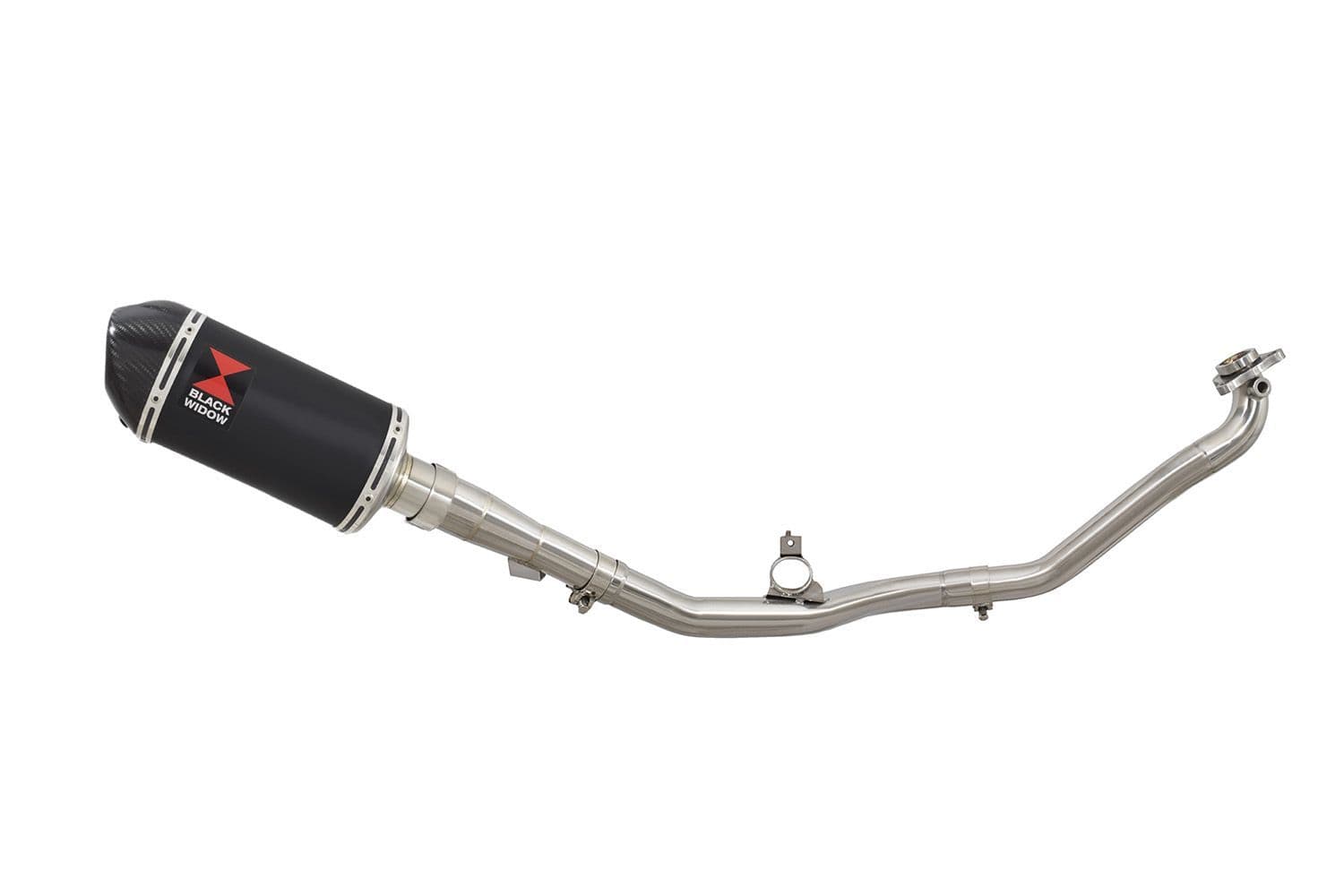 Integra 750 De Cat Exhaust System 200mm Oval Black Stainless