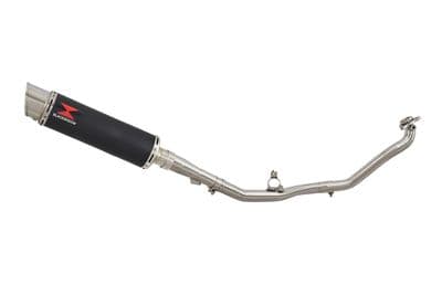 Integra 750 De Cat Exhaust System 360mm GP Round Black Stainless Silencer