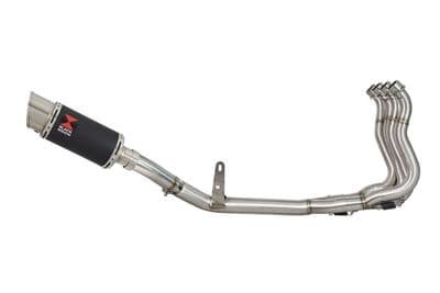 Katana 1000 2019-2023 De-Cat Race Exhaust System + 200mm Round Black Stainless Silencer