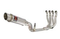 Katana 1000 2019-2023 De-Cat Race Exhaust System + 230mm GP Round Stainless Silencer