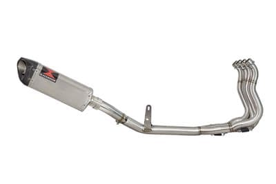 Katana 1000 2019-2023 De-Cat Race Exhaust System + 300mm Tri Oval Stainless Carbon Tip Silencer