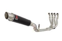 Katana 1000 2019-2023 De-Cat Race Exhaust System + 350mm GP Round Black Stainless Silencer