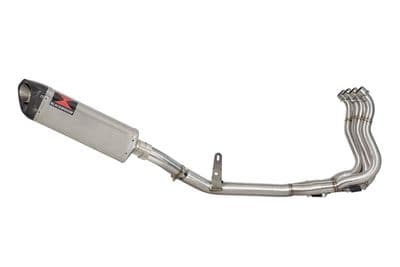 Katana 1000 2019-2023 De-Cat Race Exhaust System + 350mm Tri Oval Stainless Carbon Tip Silencer