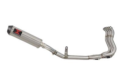 Katana 1000 2019-2023 De-Cat Race Exhaust System + 370mm Round Stainless Carbon Tip Silencer