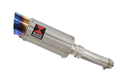 Katana 1000 2019-2023 Exhaust Silencer Kit 200mm Round Blue Tip Stainless