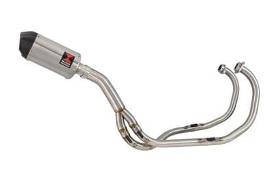 KAWASAKI KLE 500 KLE500 Exhaust System with 200mm Oval Stainless Carbon Tip Silencer