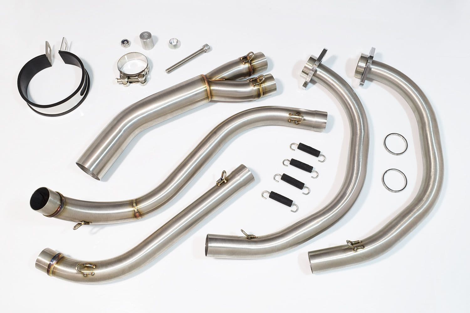 サイレンサー KAWASAKI KLE 500 KLE500 Exhaust System with 200mm Round Blue