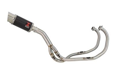 KAWASAKI KLE 500 KLE500 Exhaust System with 200mm Round Carbon Silencer