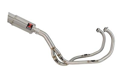 KAWASAKI KLE 500 KLE500 Exhaust System with 200mm Round Stainless Silencer