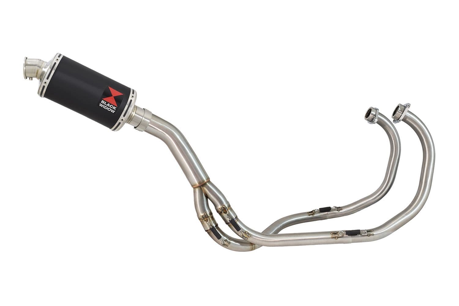 KAWASAKI KLE 500 KLE500 Exhaust System with 230mm Oval Black