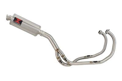 KAWASAKI KLE 500 KLE500 Exhaust System with 300mm Oval Stainless Silencer