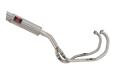 KAWASAKI KLE 500 KLE500 Exhaust System with 360mm GP Round Stainless Silencer