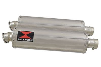 Kawasaki KLV 1000 2004 - 2007 Exhaust Link Pipe 400 mm Oval Silencer 400SS