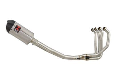 KAWASAKI ZX7R ZX-7R Exhaust System with 200mm Oval Stainless Carbon Tip Silencer