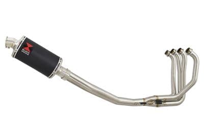 KAWASAKI ZX7R ZX-7R Exhaust System with 230mm Oval Black Stainless Silencer