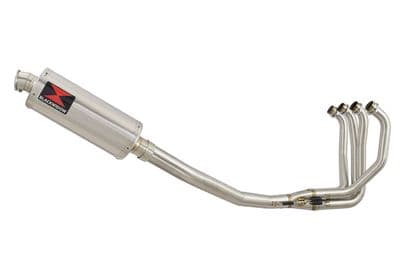 KAWASAKI ZX7R ZX-7R Exhaust System with 300mm Oval Stainless Silencer