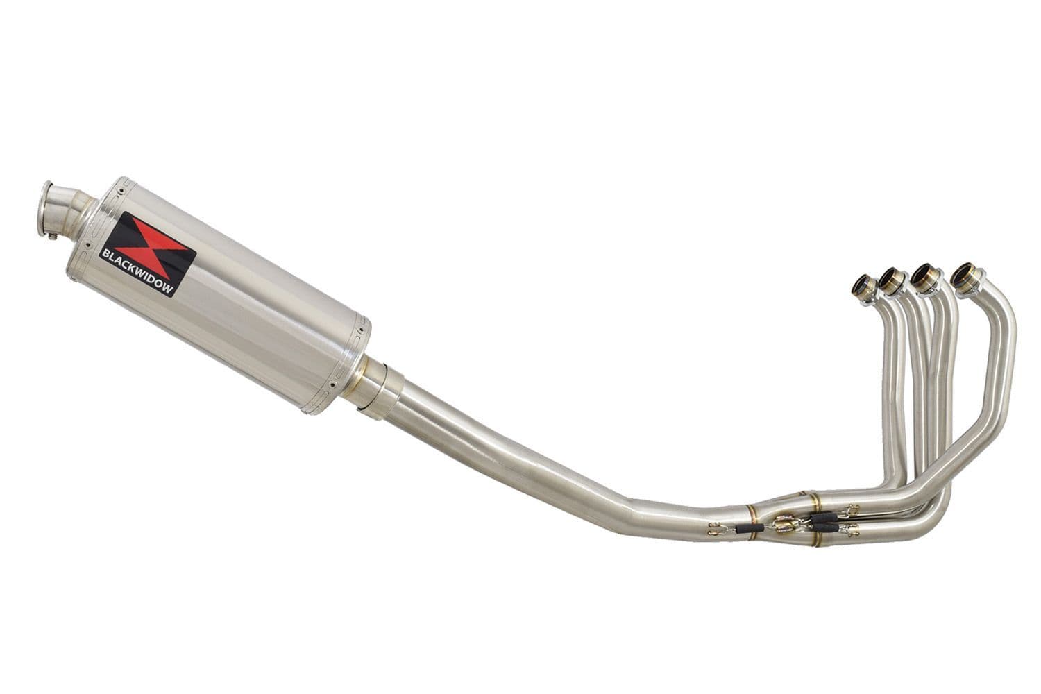 KAWASAKI ZX7R ZX-7R Exhaust System with 300mm Round Stainless Silencer