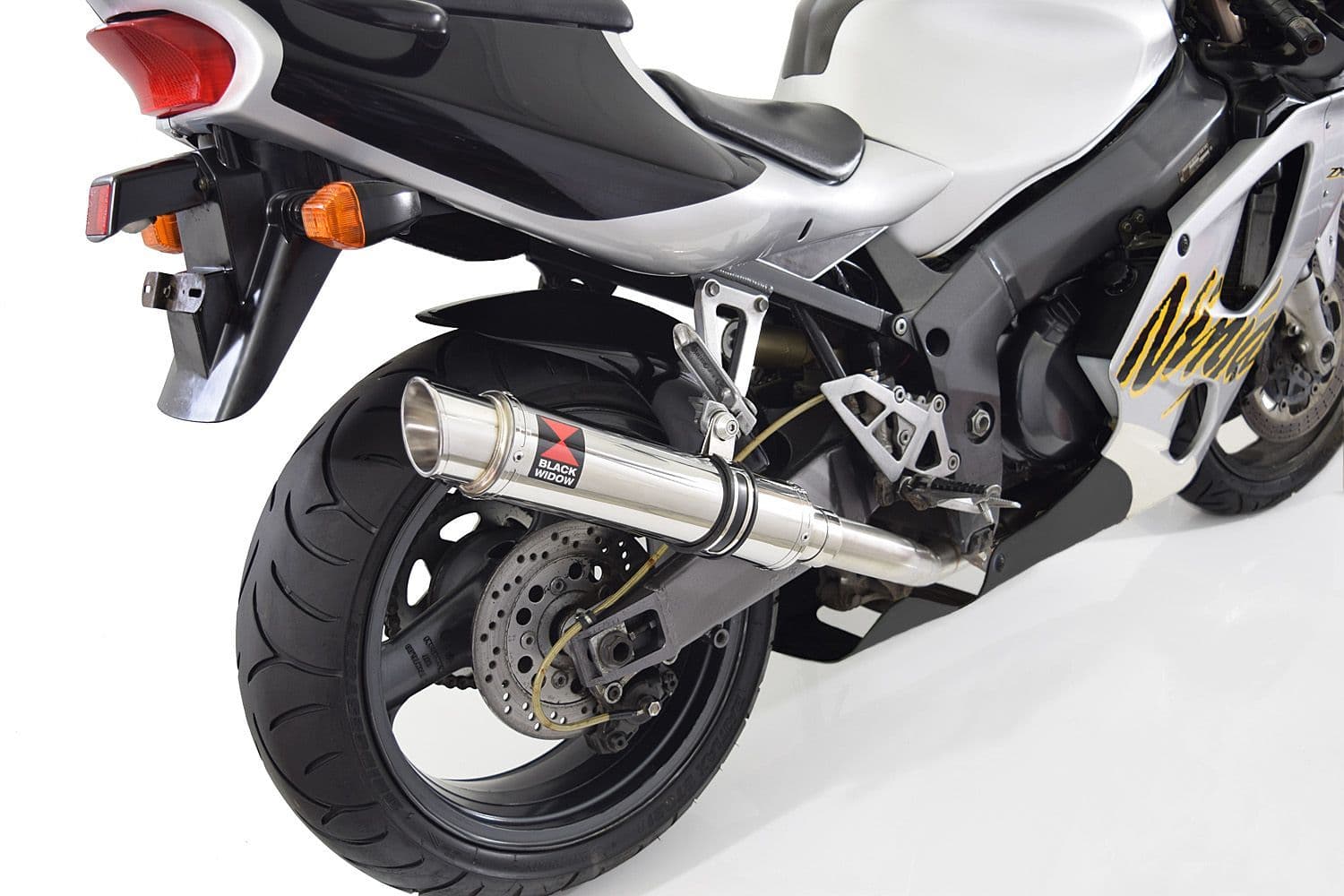 KAWASAKI ZX7R ZX-7R Exhaust System with 350mm GP Round Stainless