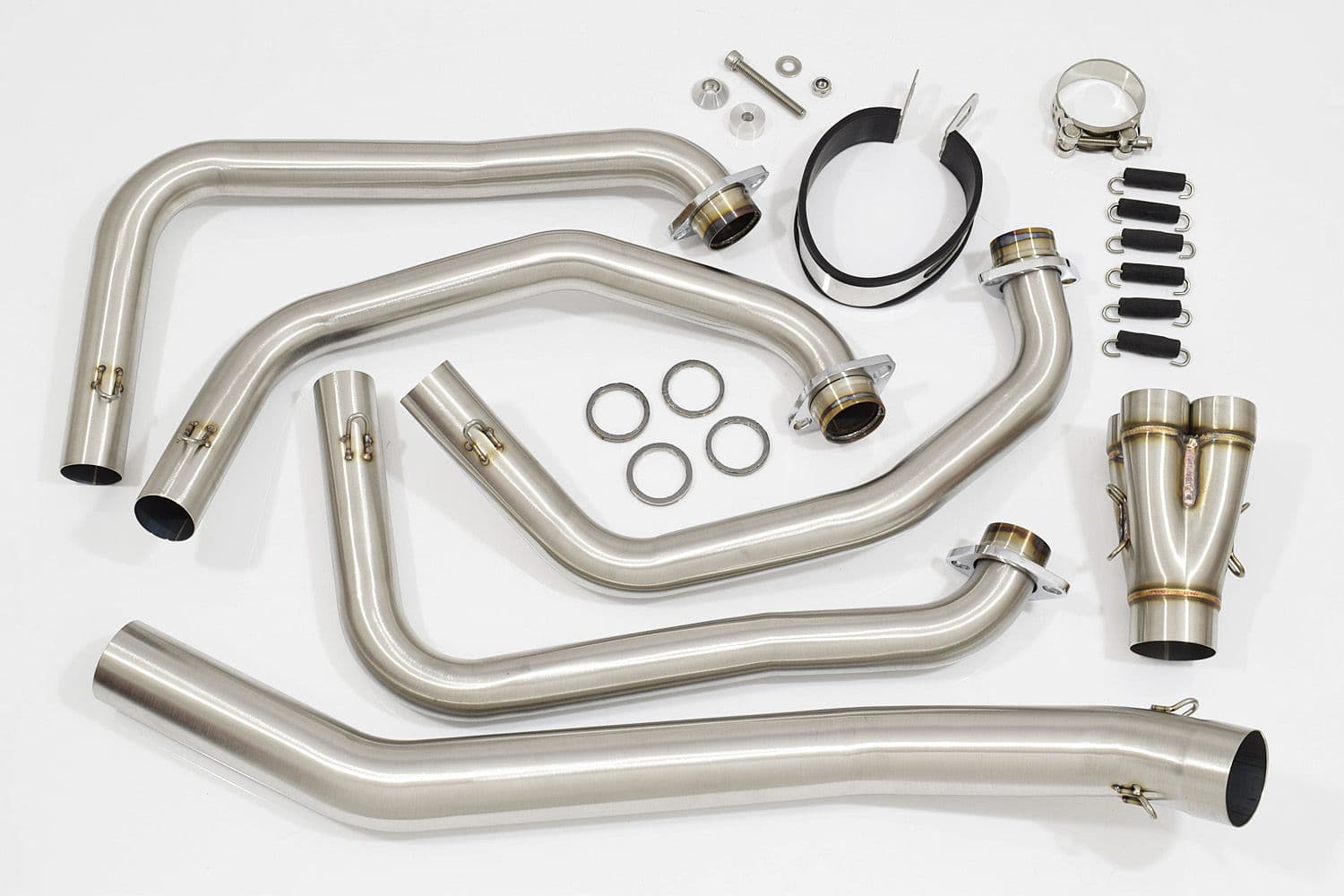 KAWASAKI ZX7R ZX-7R Exhaust System with 400mm Oval Stainless Silencer
