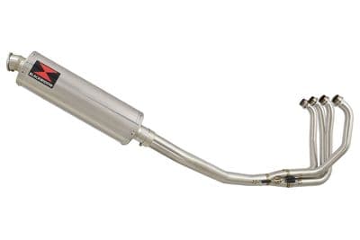 KAWASAKI ZX7R ZX-7R Exhaust System with 400mm Oval Stainless Silencer