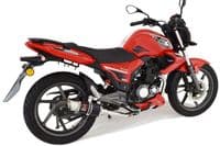 Keeway RKS 125 Sport 2012-2017 Exhaust System 200mm Round Black Stainless Silencer