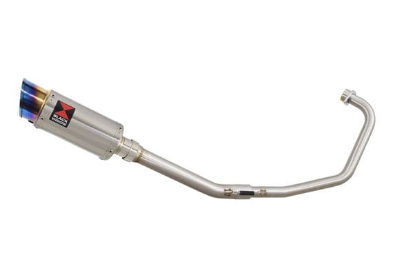 Keeway RKS 125 Sport 2012-2017 Exhaust System 200mm Round Blue Tip Stainless Silencer