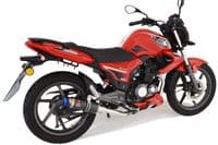 Keeway RKS 125 Sport 2012-2017 Exhaust System 230mm GP Round Blue Tip Carbon Silencer