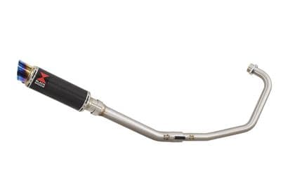 Keeway RKS 125 Sport 2012-2017 Exhaust System 230mm GP Round Blue Tip Carbon Silencer