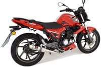 Keeway RKS 125 Sport 2012-2017 Exhaust System 230mm GP Round Stainless Silencer