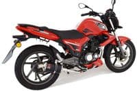 Keeway RKS 125 Sport 2012-2017 Exhaust System 230mm Oval Black Stainless Silencer