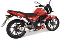 Keeway RKS 125 Sport 2012-2017 Exhaust System 230mm Oval Stainless Silencer