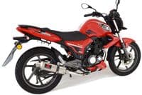 Keeway RKS 125 Sport 2012-2017 Exhaust System 300mm Hexagonal Stainless Silencer
