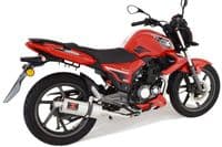 Keeway RKS 125 Sport 2012-2017 Exhaust System 300mm Oval Stainless Silencer