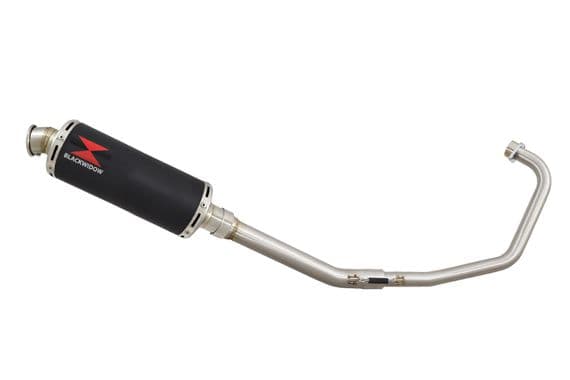 Keeway RKS 125 Sport 2012-2017 Exhaust System 300mm Round Black Stainless Silencer