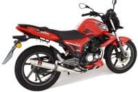 Keeway RKS 125 Sport 2012-2017 Exhaust System 350mm GP Round Stainless Silencer