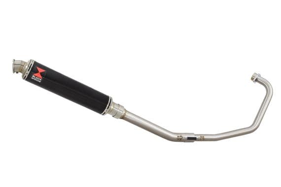 Keeway RKS 125 Sport 2012-2017 Exhaust System 350mm Round Black Stainless Silencer