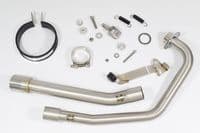 Keeway RKS 125 Sport 2012-2017 Exhaust System 370mm Round Black Stainless Carbon Tip Silencer