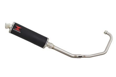 Keeway RKS 125 Sport 2012-2017 Exhaust System 400mm Oval Black Stainless Silencer