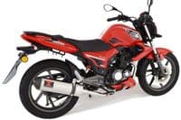 Keeway RKS 125 Sport 2012-2017 Exhaust System 400mm Oval Stainless Carbon Tip Silencer