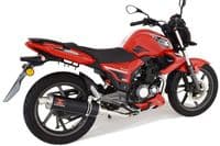 Keeway RKS 125 Sport 2012-2017 Exhaust System 400mm Round Black Stainless Silencer