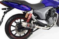 Keeway RKV 125 2012-2017 Exhaust System 200mm Round Carbon Silencer
