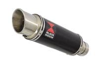Keeway RKV 125 2012-2017 Exhaust System 230mm GP Round Black Stainless Silencer