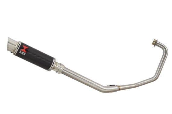 Keeway RKV 125 2012-2017 Exhaust System 230mm GP Round Carbon Silencer